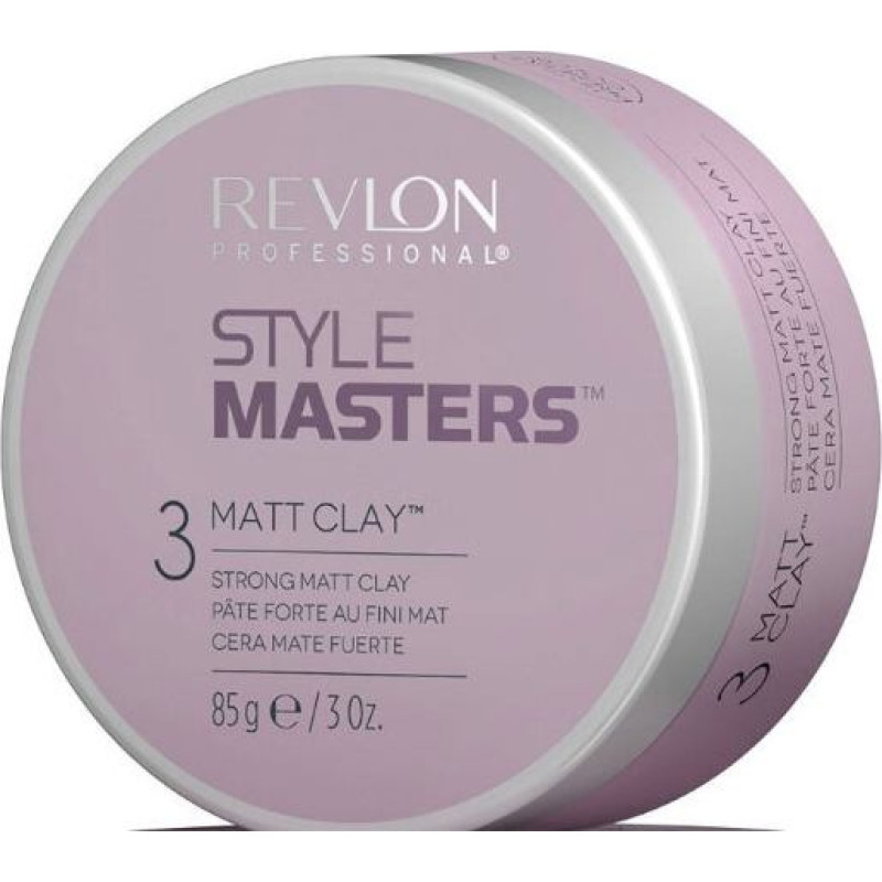 Stipras fiksācijas matu vasks ar matētu efektu Revlon Professional Style Masters Matt Clay 3 85 g