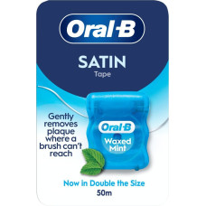 Oral-B Satin Tape Piparmētru Vaskots Zobu Diegs 50 m