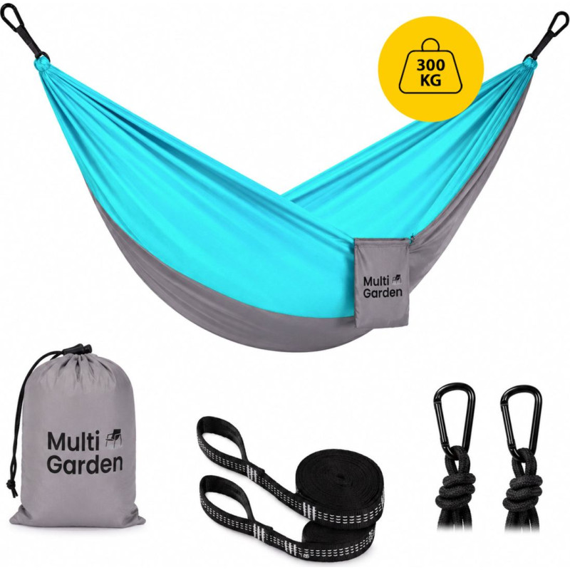 Multigarden Single Garden Hammock 290x140 cm up to 300 kg with Carry Bag MultiGarden