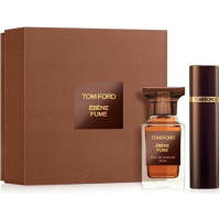 Smaržu komplekts Tom Ford Private Blend Ébène Fumé koka un ambra aromāta parfīms 50 ml + 10 ml