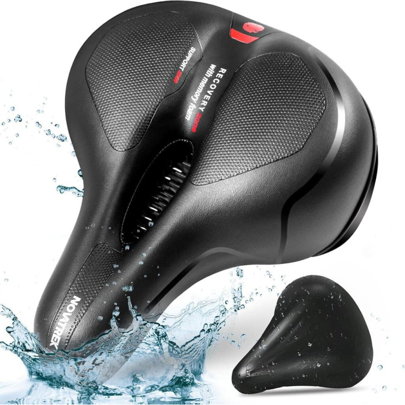 Velosipēda sēdeklis Novatrek, ergonomisks, mīksts, amortizējošs, elpojošs, ūdensizturīgs