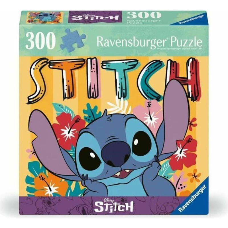 Puzzle 300 gabali Stitch, Pieaugušie un bērni no 8 gadiem, Augstas kvalitātes puzle, Disney, 13399, Ravensburger