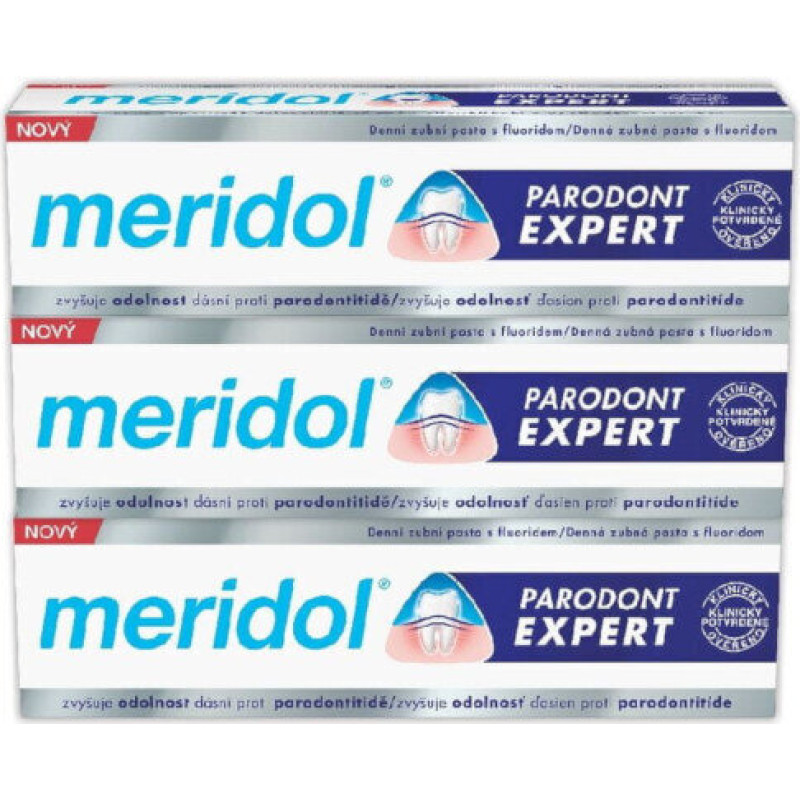 Zobu pasta pret smaganu asiņošanu un periodontītu Paradont Expert tripack 3 x 75 ml