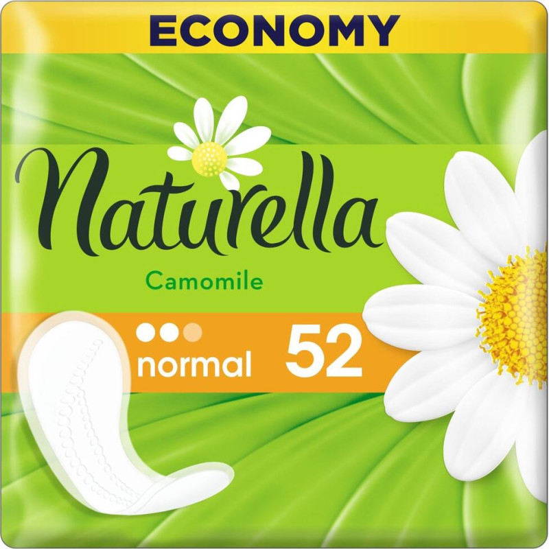Higiēniskās paketes NATURELLA Light Camomile, 52 gab.