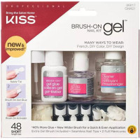 Profesionāls gela nagu komplekts ar otiņu Kiss Brush-On Gel Nail Kit