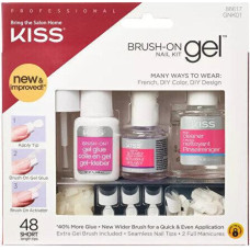 Profesionāls gela nagu komplekts ar otiņu Kiss Brush-On Gel Nail Kit