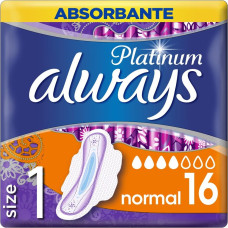 Higieniskās paketes ALWAYS Platinum Normal, S1, 16gab.