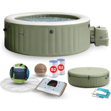 Intex Inflatable SPA hot tub with hydromassage for 4 people 196x71 cm premium accessories, INTEX 28426NP