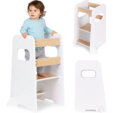 Ecotoys Montessori Kitchen Helper Adjustable Step Stool for Children ECOTOYS