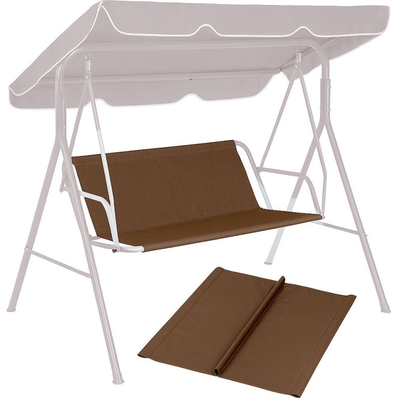 Multigarden Seat Cushion for Garden Swing 127x100 cm Brown MultiGarden