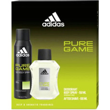 Dāvanu komplekts Adidas Pure Game svaigs koksnes aromāts vīriešiem