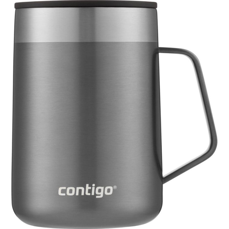 Termokrūze Contigo Streeterville 420 ml – Pelēka ar rokturi