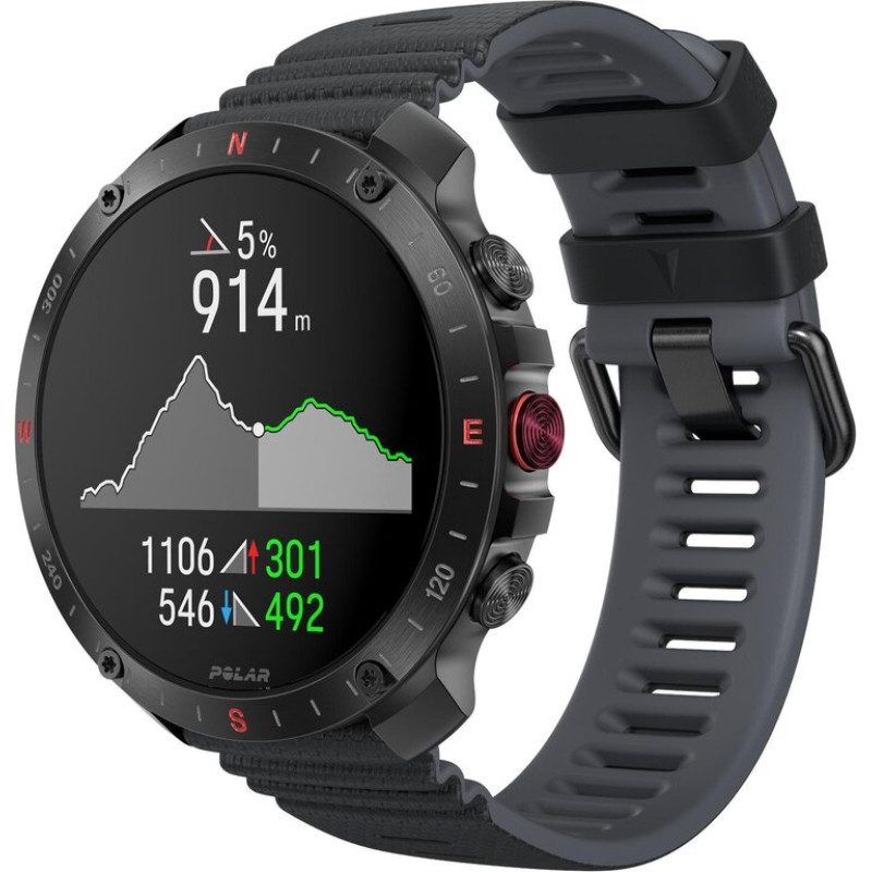 Polar Grit X2 Pro Night Black, augstākās klases skriešanas un aktīvās atpūtas pulkstenis