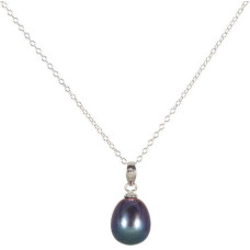 JwL Luxury Pearls Sudraba pērļu kaklarota JL0438 (ķēde, kulons)