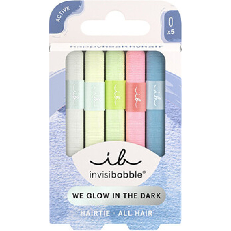 Invisibobble Hairtie Glow in the Dark - Gumička do vlasů ( 5 ks )