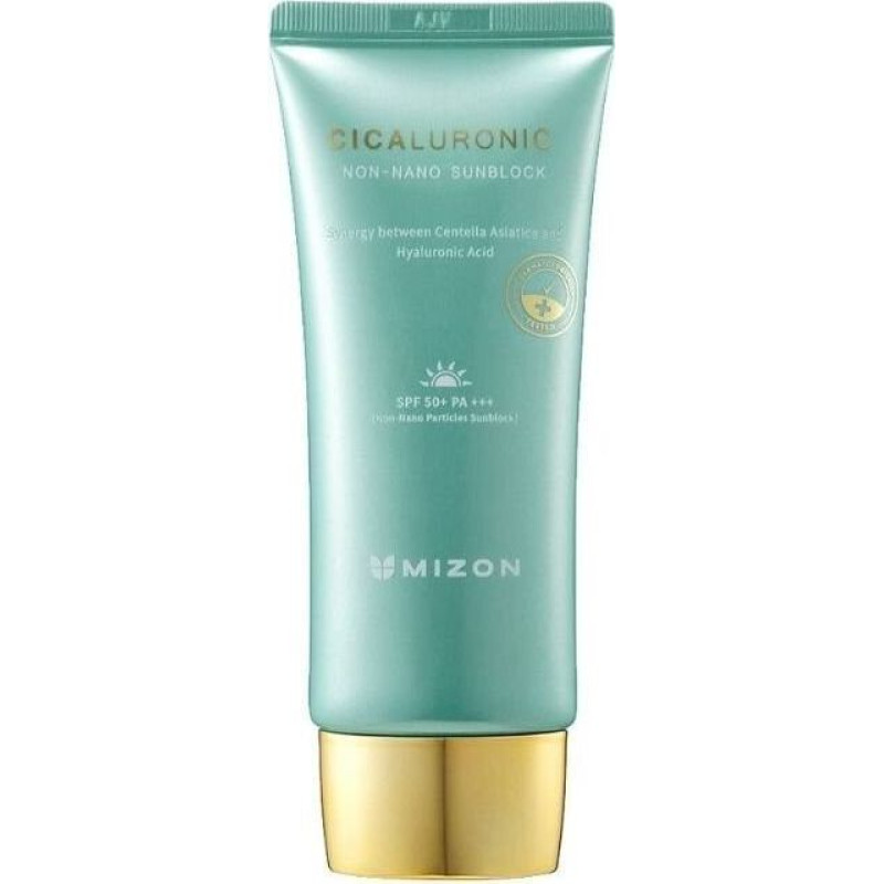 Saules aizsargkrēms - MIZON - Cicaluronic - SPF 50 - 50 ml - Ūdensizturīgs