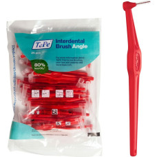 Starplaksti interdentālām vietām - TEPE - Sarkanā leņķī - 0,5 mm - 25 gab. - Ergonomiska rokturis