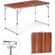 Multigarden Tourist table foldable camping table brown top 120 x 60 cm