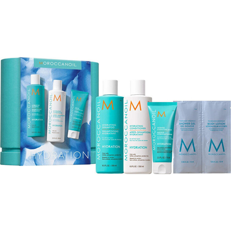 Matu kopšanas komplekts Moroccanoil Hydration Spring Box izlīdzinošs mitrinošs šampūns