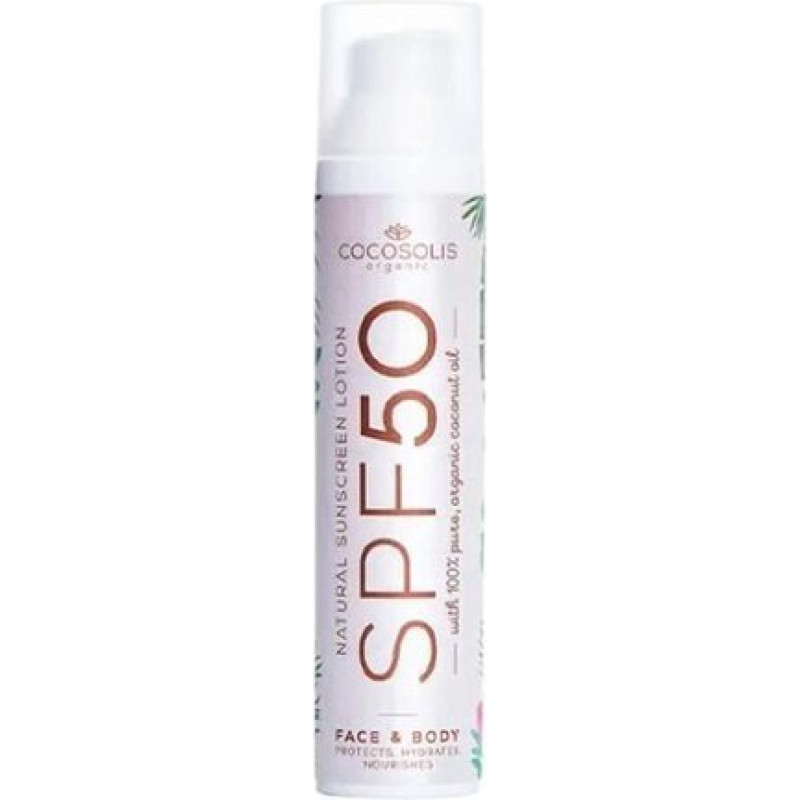 Dabīgs sauļošanās losjons Cocosolis SPF 50