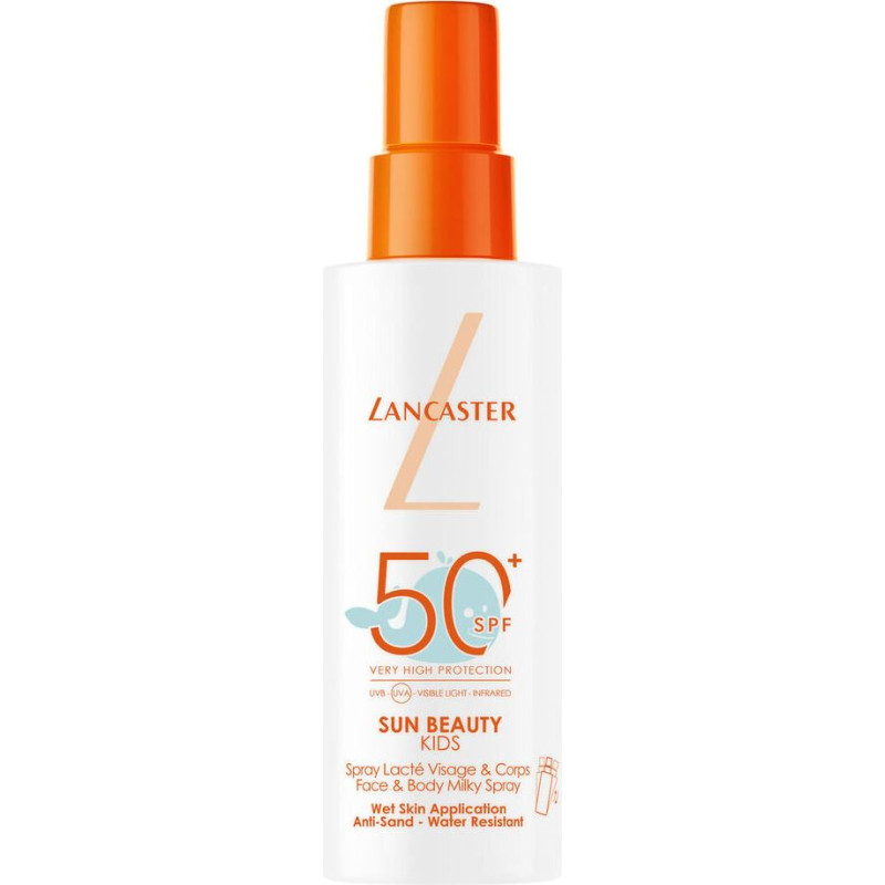 Lancaster Kids Sun Sensitive mitrinošās ādas aerosols ar ļoti augstu SPF50+ aizsardzību, 150 ml
