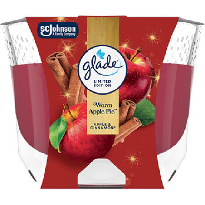 Glade Warm Apple Pie Candle - Vonn&aacute; sv&iacute;čka