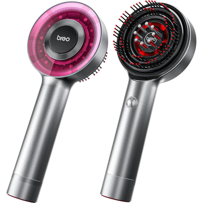 Breo Scalp3 galvas ādas masāžas birste, Shiatsu matu un galvas ādas masāžas aparāts ar IPX7 ūdensizturību