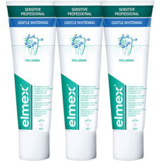 Balinoša zobu pasta jutīgiem zobiem Elmex Sensitive Whitening Trio, 3x 75 ml