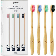 My White Secret Bambusa zobu birste (Bamboo Toothbrush) 4 gab.