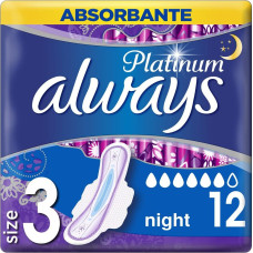 Higieniskās paketes ALWAYS Platinum Day&Night, S3, 12gab.