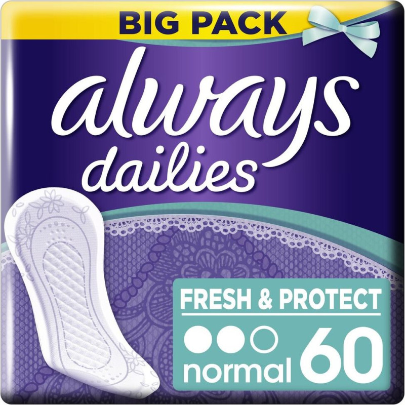 Biksīšu ieliktnīši Always Normal 60 gab.
