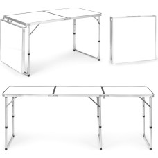Multigarden Tourist table, foldable camping table, white top, 180 x 60 cm