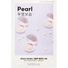 Missha Airy Fit Sheet Mask Pearl - Pl&aacute;t&yacute;nkov&aacute; maska s rozjasňuj&iacute;c&iacute;m a hydratačn&iacute;m &uacute;činkem