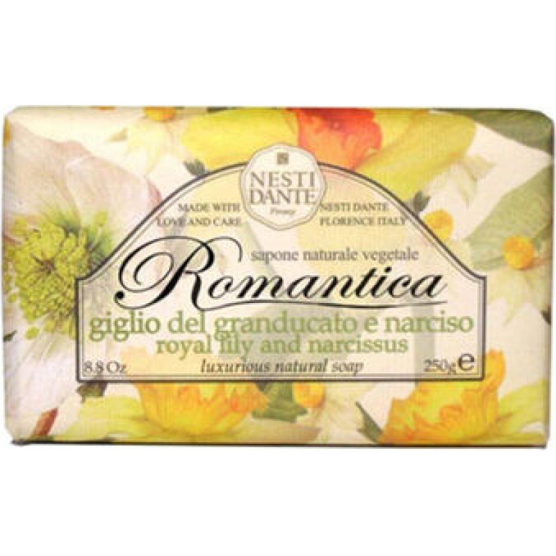 Nesti Dante Romantica Natural Soap Lily & Narcissus - Př&iacute;rodn&iacute; m&yacute;dlo