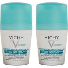 Vichy bumbiņu antiperspirantu komplekts pret baltiem un dzelteniem plankumiem 2 x 50 ml