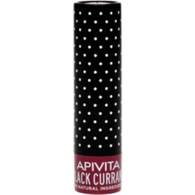 Apivita Black Currant Lip Care - V&iacute;nov&yacute; balz&aacute;m na rty proti vysu&scaron;ov&aacute;n&iacute; a podr&aacute;žděn&iacute; 4,4 g