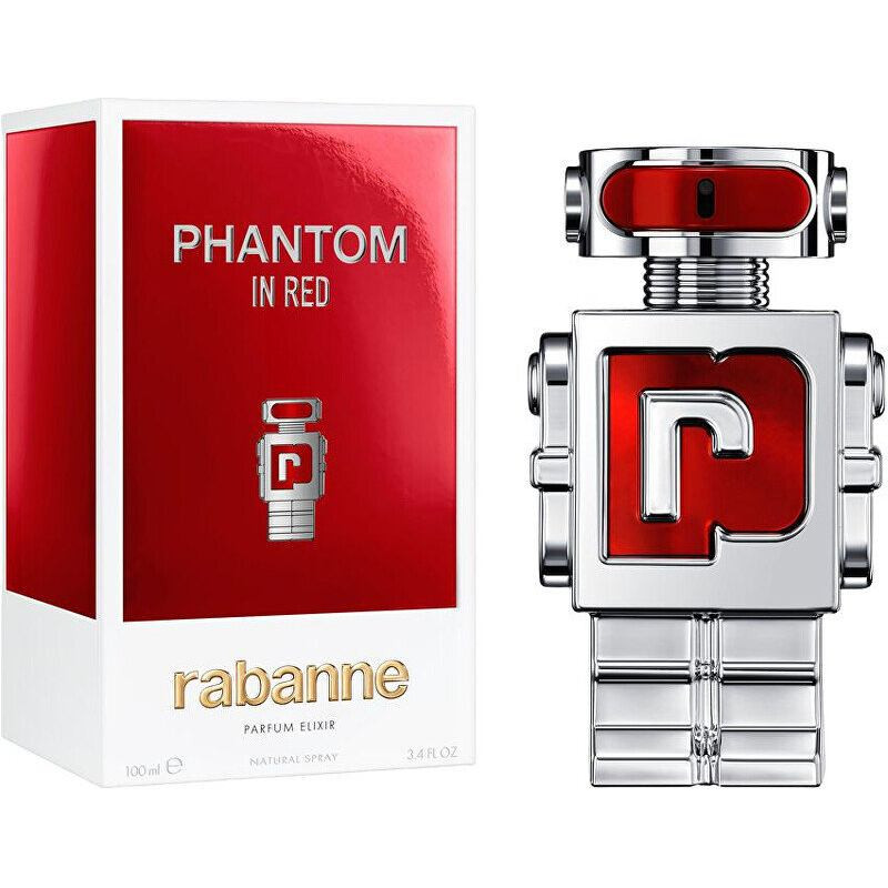 Smaržas Rabanne Phantom In Red Parfum Elixir Koksnes Dzintara Aromātisks Vīriešiem