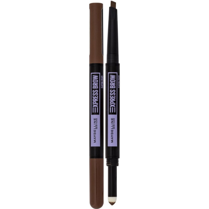 Uzacu zīmulis Maybelline New York Express Brow Satine Duo, 02 Medium Brown