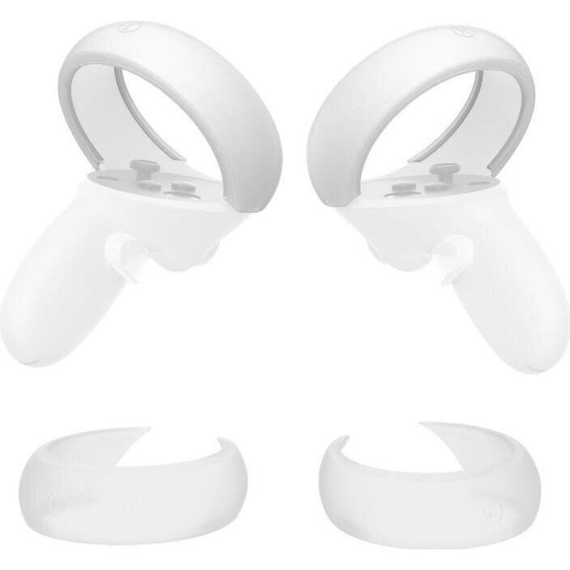 Controller Protective Cover Kiwi Design Q26-2.1 for Meta Quest 2 White