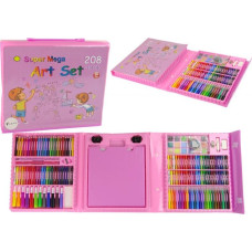 Zīmēšanas komplekts čemodānā, 208 daļas