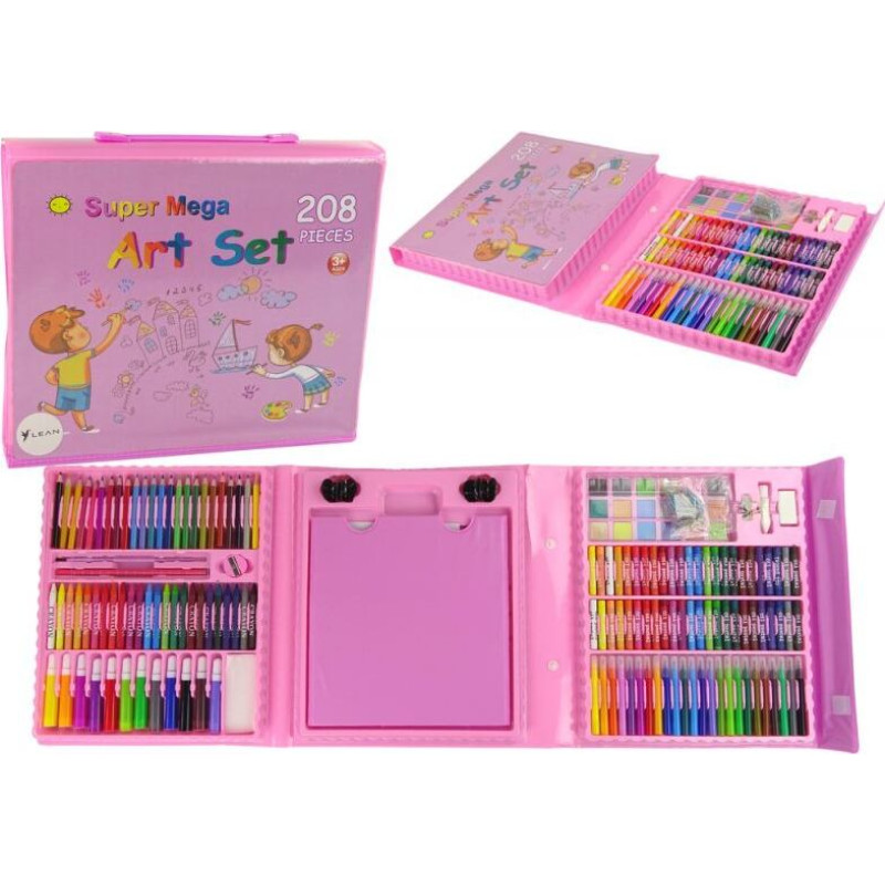 Zīmēšanas komplekts čemodānā, 208 daļas