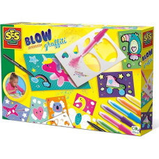 Krāsošanas komplekts SES Blowing Painting Graffiti 14759