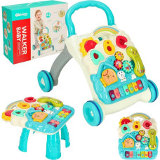 Bērnu ratiņi Interaktīvais mācību galds 4in1 zils