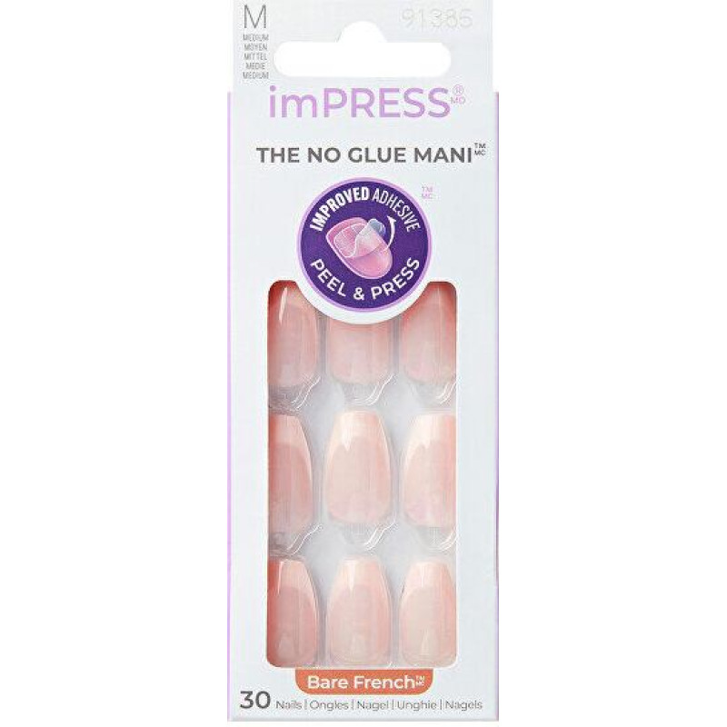 Pašlīmējošie nagi ImPRESS Nails - Genuine 30 gab.