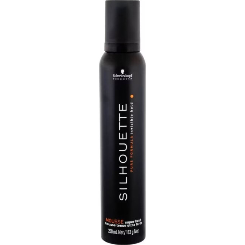 Īpaši spēcīgas fiksācijas matu putas Schwarzkopf Professional Silhouette Super Hold Mousse, 200 ml