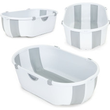 Ecotoys Baby Bathtub Travel Foldable with Drain Grey ECOTOYS