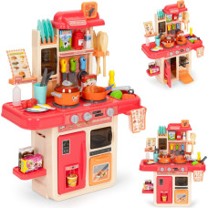Multistore Children's kitchen sounds LED steam generator 42 accessories pink
