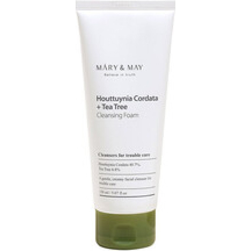 Mary & May Houttuynia Cordata + Tea Tree Cleansing Foam - Čistic&iacute; pěna na problematickou pleť