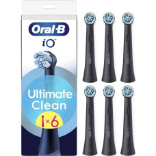 Zobu birstu galviņas - ORAL-B - iO Ultimate Clean - 6 gabali - Melna - Pieaugušajiem