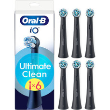 Oral B iO Ultimate Clean Black ( 6 ks ) - N&aacute;hradn&iacute; hlavice